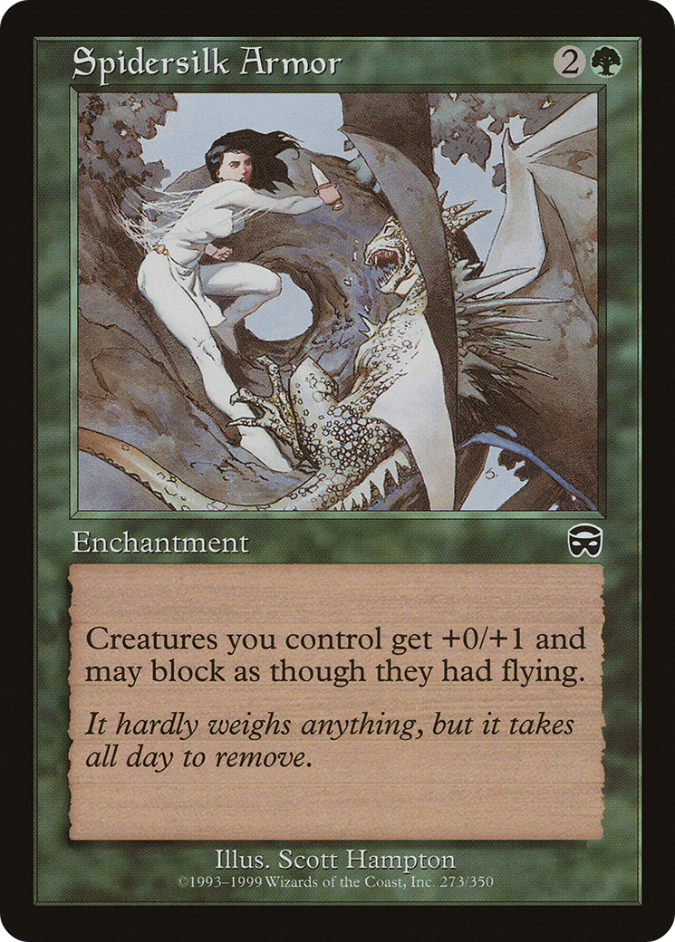Spidersilk Armor (273) Foil - Mercadian Masques