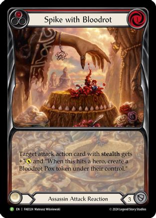 Spike with Bloodrot (Extended Art) (FAB324) Rainbow Foil - Flesh and Blood: Promo Cards