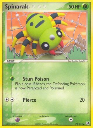 Spinarak (75) Reverse Holofoil - Unseen Forces