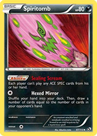 Spiritomb (87) Reverse Holofoil - Legendary Treasures