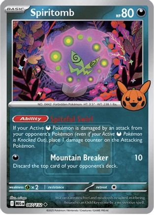 Spiritomb (Trick or Trade Stamped) (87) Holofoil - League & Championship Cards