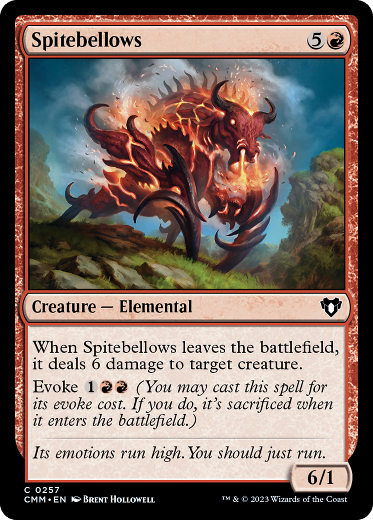 Spitebellows (257) Foil - Commander Masters