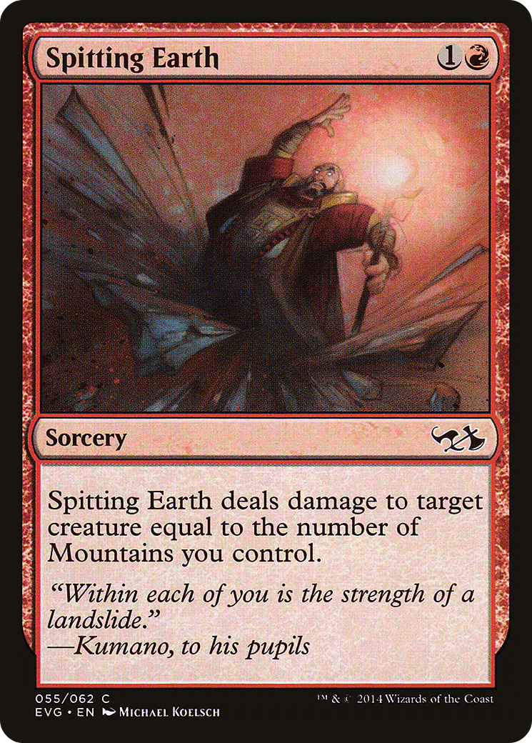Spitting Earth (055) - Duel Decks Anthology: Elves vs. Goblins