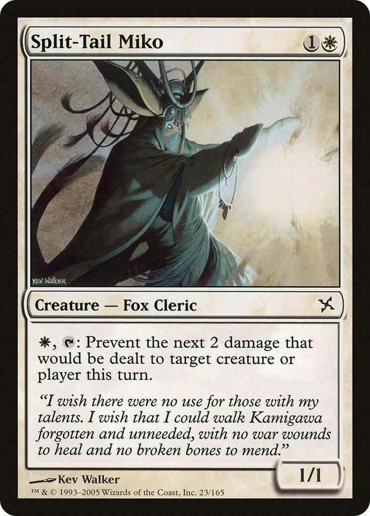 Split-Tail Miko (023) - Betrayers of Kamigawa