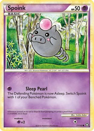 Spoink (77) Reverse Holofoil - Triumphant