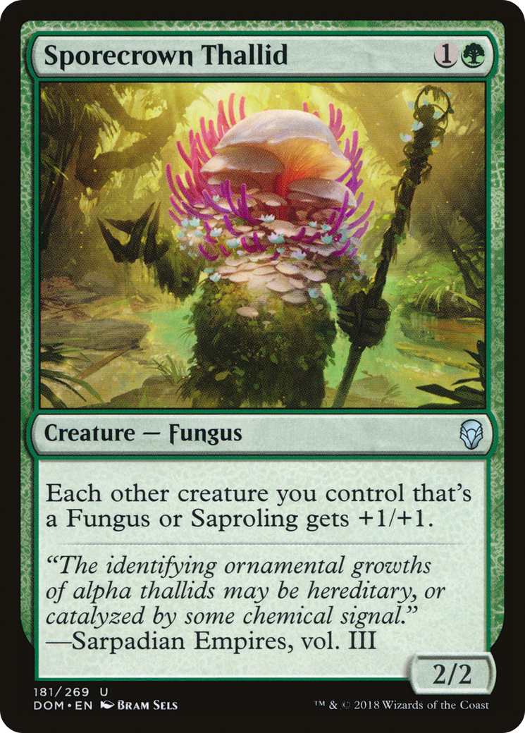 Sporecrown Thallid (181) - Dominaria Foil