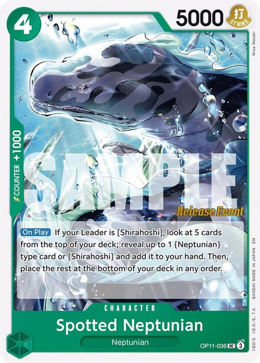 Spotted Neptunian (OP11-036) Release Event Cards