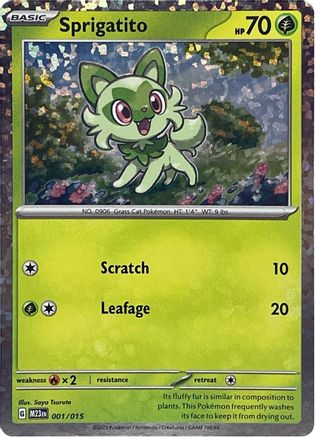 Sprigatito (1) Holofoil - McDonalds Promos 2023