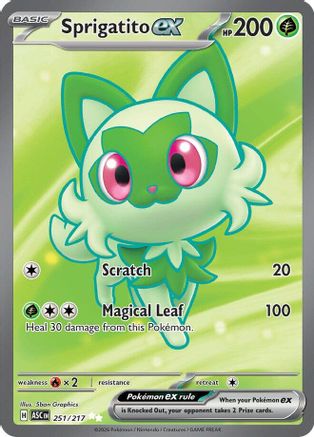 Sprigatito ex (Full Art) (251) Holofoil - Ascended Heroes