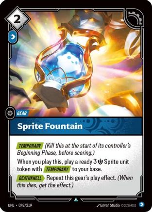 Sprite Fountain (078) Foil - Unleashed