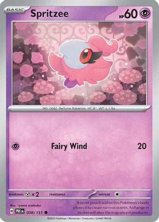 Spritzee (38) Reverse Holofoil - Prismatic Evolutions