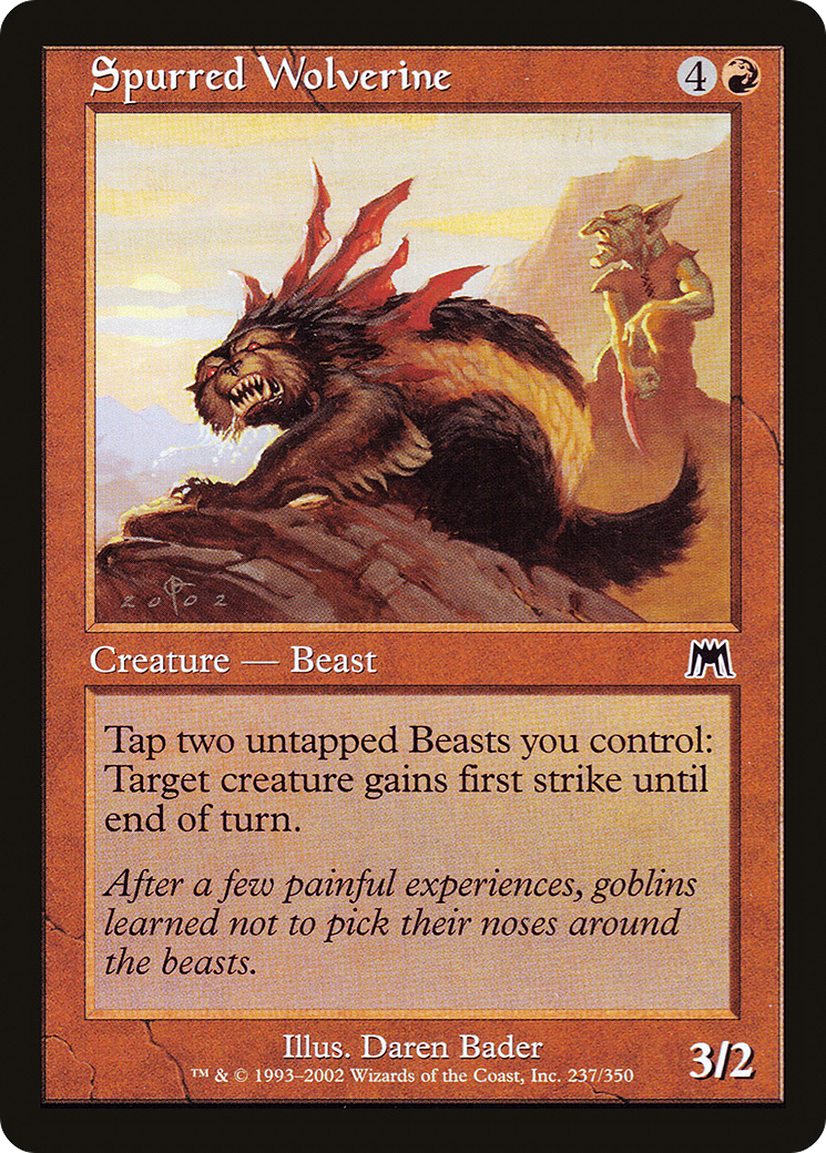Spurred Wolverine (237) - Onslaught