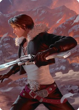 Squall, Gunblade Duelist Scene (012s) Gold-Stamped - Art Series: FINAL FANTASY