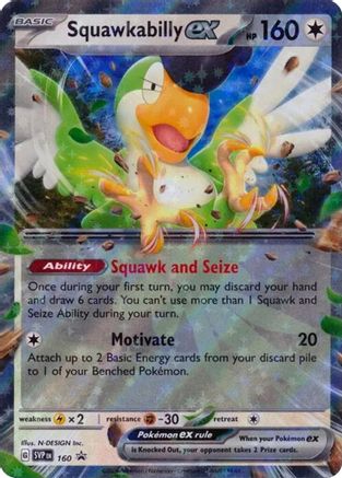 Squawkabilly ex (160) Holofoil - Black Star Promos