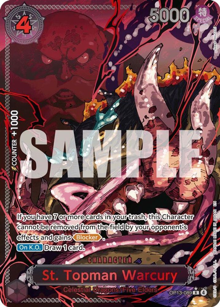 St. Topman Warcury (Parallel) (OP13-089) Foil