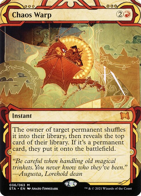 Chaos Warp (036) Etched Foil - Strixhaven Mystical Archive