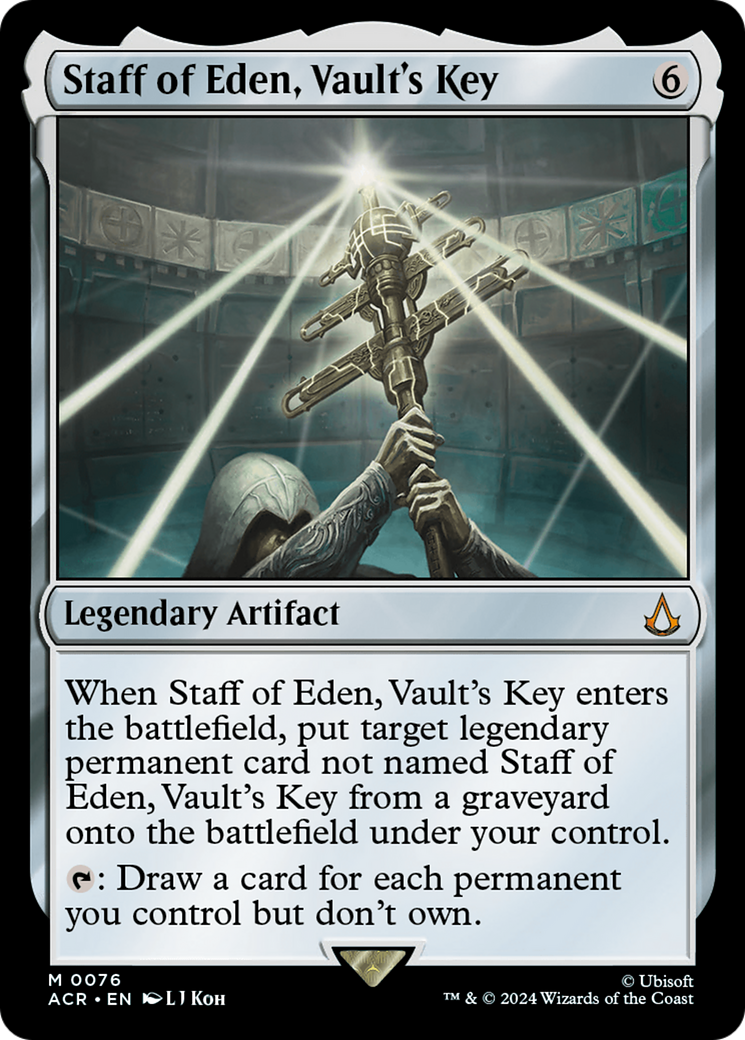 Staff of Eden, Vault's Key (076) Foil - Assassin's Creed