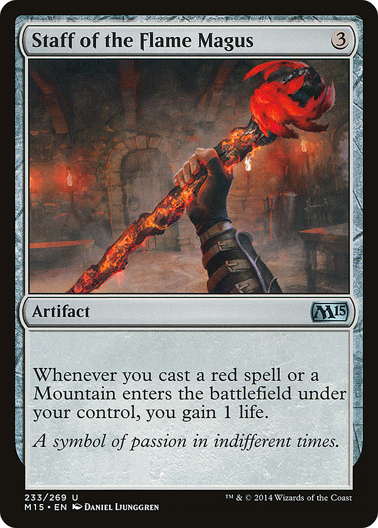 Staff of the Flame Magus (233) Foil - Magic 2015