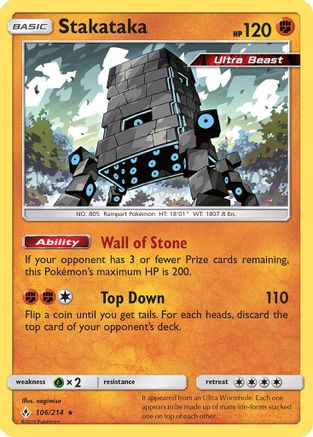 Stakataka (106) Holofoil - Unbroken Bonds