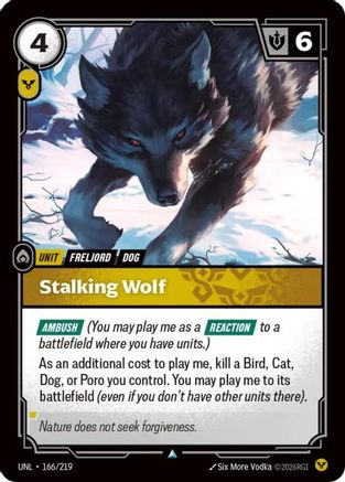 Stalking Wolf (166) - Unleashed
