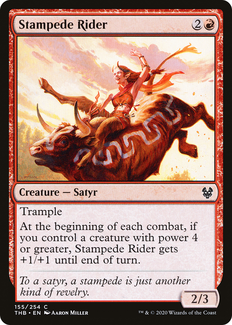 Stampede Rider (155) - Theros Beyond Death Foil