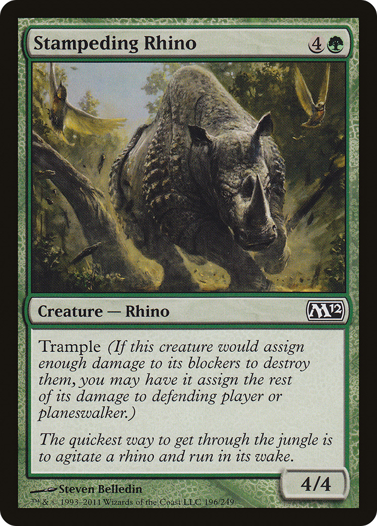Stampeding Rhino (196) - Magic 2012
