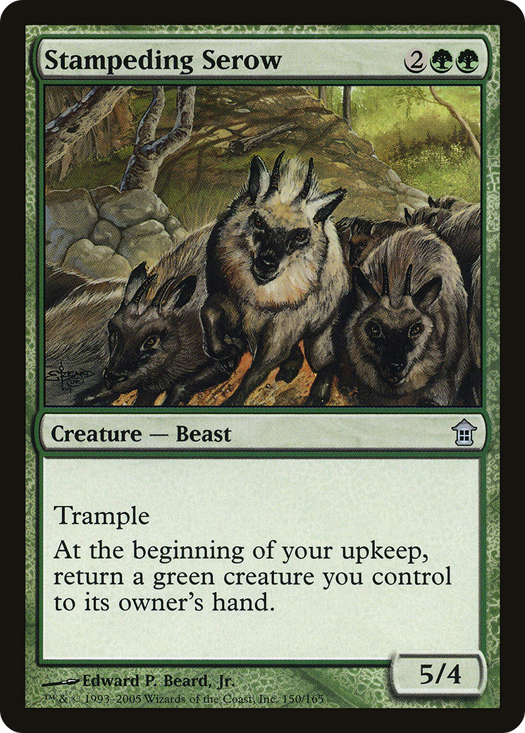 Stampeding Serow (150) Foil - Saviors of Kamigawa
