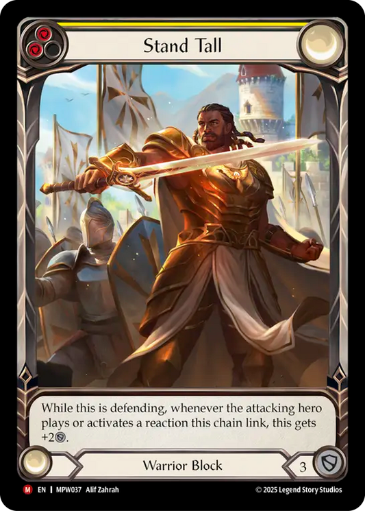 Stand Tall (Extended Art) (MPW037) Rainbow Foil - Mastery Pack Warrior