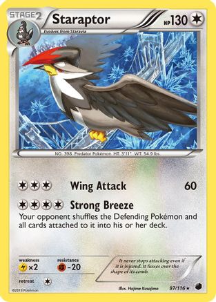 Staraptor (97) Reverse Holofoil - Plasma Freeze