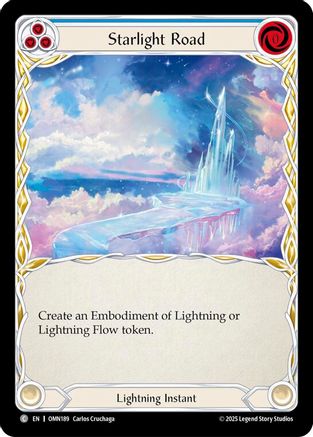 Starlight Road (Blue) (OMN189) Rainbow Foil - Omens of the Third Age