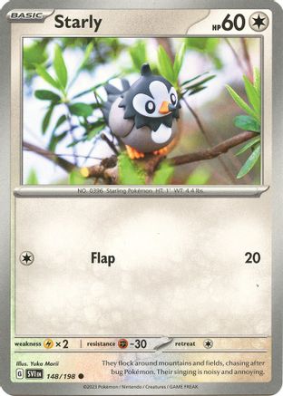 Starly (148) Reverse Holofoil - Scarlet & Violet