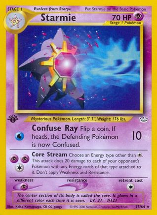 Starmie (25) (1st Edition) - Neo Revelation