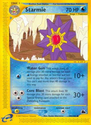 Starmie (44) Reverse Holofoil - Skyridge