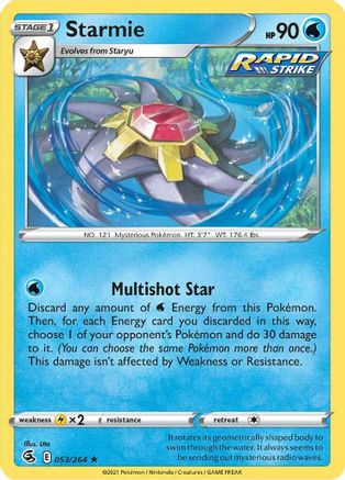 Starmie (53) Reverse Holofoil - Fusion Strike