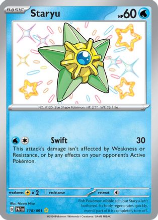 Staryu (118) Holofoil - Paldean Fates