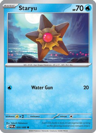 Staryu (20) Reverse Holofoil - Perfect Order