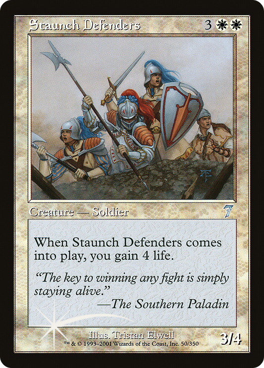 Staunch Defenders (050) Foil - Seventh Edition