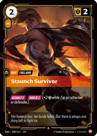 Staunch Survivor (088) Foil - Radiance