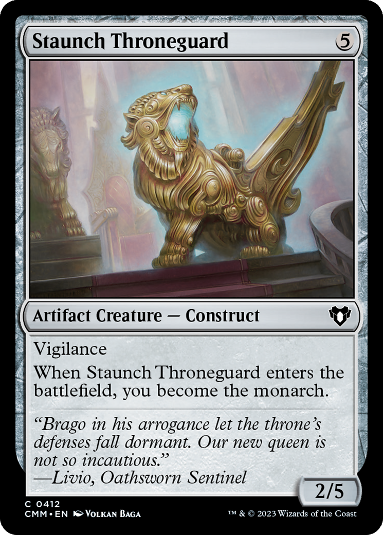 Staunch Throneguard (412) - Commander Masters