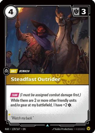 Steadfast Outrider (128) Foil - Radiance
