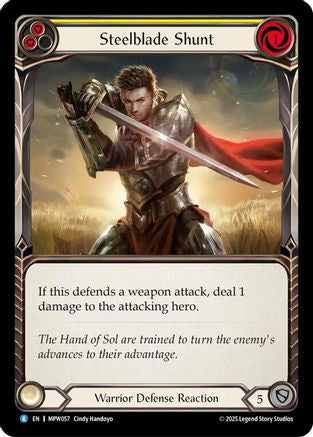Steelblade Shunt (Yellow) (MPW057) - Mastery Pack Warrior