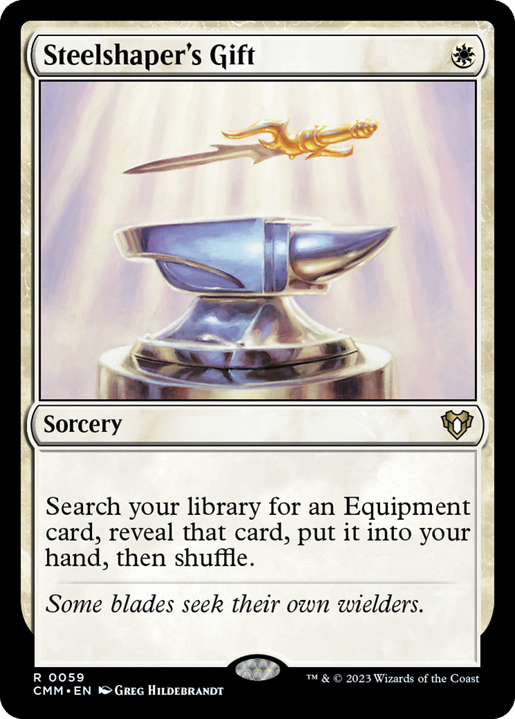 Steelshaper's Gift (059) Foil - Commander Masters