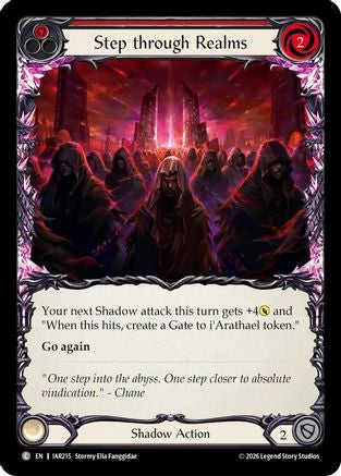 Step through Realms (Red) (IAR215) Rainbow Foil - Usurp the Shadow Throne