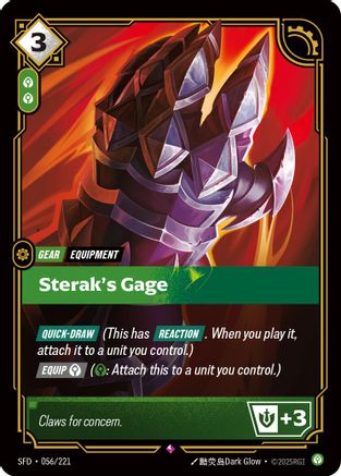 Sterak's Gage (056) Foil - Spiritforged