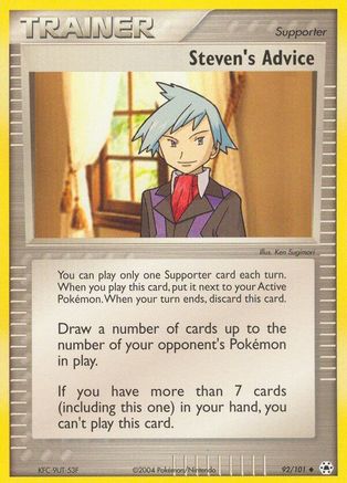 Steven's Advice (92) Reverse Holofoil - Hidden Legends