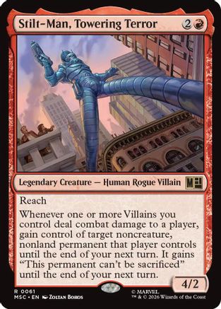 Stilt-Man, Towering Terror (061) Surge Foil - Commander: Marvel Super Heroes