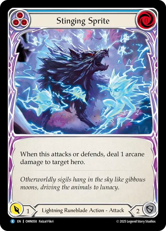 Stinging Sprite (Blue) (OMN058) - Omens of the Third Age