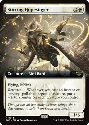 Stirring Hopesinger (Extended Art) (314) - Secrets of Strixhaven