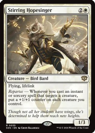 Stirring Hopesinger (Promo Pack) (035) Foil - Secrets of Strixhaven