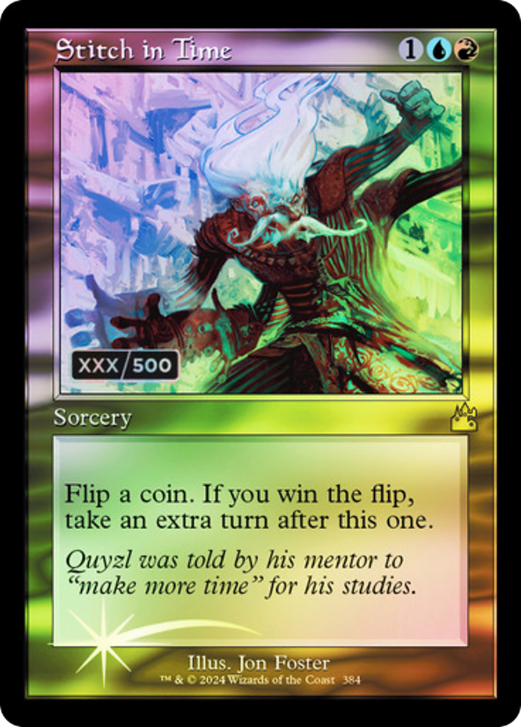Stitch in Time (Retro) (Serial Numbered) (384) Foil - Ravnica Remastered